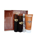 Cuba Gold by Fragluxe Gift Set -- 3.3 oz Eau De Toilette Spray + 1.17 oz Eau De Toilette Spray + 3.3 oz After Shave + 6.7 oz Shower GelAfter Shave(cologne, perfume, fragrance)