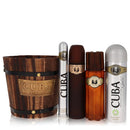 Cuba Gold by FragluxeGift Set -- 3.4 oz Eau De Toilette Spray + 1.17 oz Eau De Toilette Spray + 6.7 oz Body Spray + 3.3 oz After ShaveMen(cologne, perfume, fragrance)