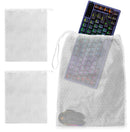 Drawstring Bubble Out Bags 12 x 16 Inch. 10 Pack of White Polyethylene Bubble Pouches for Packing Outer Non-Woven PP Layer. Shipping Bubble Bag. Packing Bubble Bags with Elastic Drawstring