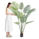 VEVOR Artificial Palm Tree, 6 FT Tall Faux Plant, Secure PE Material & Anti-Tip Tilt Protection Low-Maintenance Plant, Lifelike Green Fake Tree for Home Office Warehouse Decor Indoor Outdoor