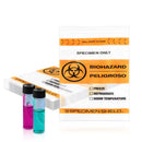 Biohazard Specimen Bags, 12 x 15 Inch. Pack of 100 Clear Zipper Specimen Bags. 3 Wall Polyethylene Specimen Bag. 2 Mils Specimen Biohazard Bag. Biohazard Transport Bag. Biohazard Plastic Bags