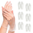 Pack of 1000 Vinyl Gloves, Natural color, Medium size, 2.5 Mil Powder, Latex Free Disposable Gloves. Non Sterile Ambidextrous Food Gloves for Kitchen, Cooking, Cleaning, Painting, Stores, Markets.