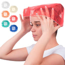 Red Bouffant Caps 21 Inch. Pack of 100 Non Woven Hair Caps with Elastic Band. Breathable Disposable Polypropylene Hats. Unisex Protective Hair Covers for Food Service
