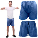 Disposable Boxer Shorts Unisize. Pack of 200 Dark Blue Disposable Shorts Medical with Elastic Waist, No Pockets. Breathable PP Disposable Exam Shorts Medical for Massage, Hospital