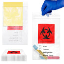 Biohazard Specimen Bags, 6 x 9 Inch. Pack of 100 Clear Zipper Specimen Bags. 3 Wall Polyethylene Specimen Bag. 2 Mils Specimen Biohazard Bag. Biohazard Transport Bag. Biohazard Plastic Bags