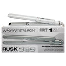 W8less Str8 Iron Ceramic and Tourmaline Flat Iron - IREW8LS2510 - White by Rusk for Unisex - 1 Inch Flat Iron
