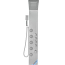 VEVOR Shower Panel System, 4 Shower Modes Shower Panel Tower, Rainfall, Waterfall, 5 Full Body Massage Jets and 3-Setting Handheld Shower Head with 59" Hose, Stainless Steel Wall-Mounted Shower Set